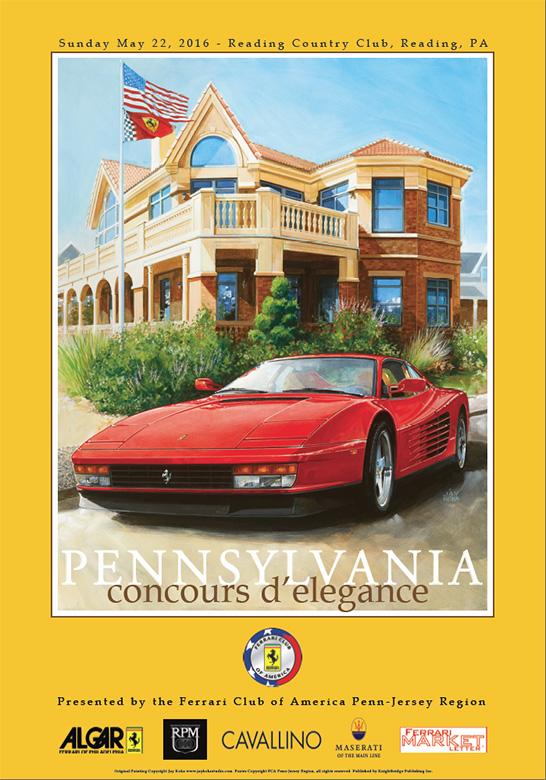 Ferrari Club of America Pennsylvania Concours - May 2016