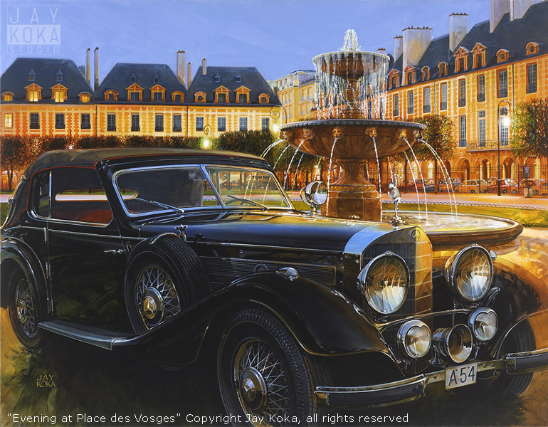 Evening at Place des Vosges by Jay Koka